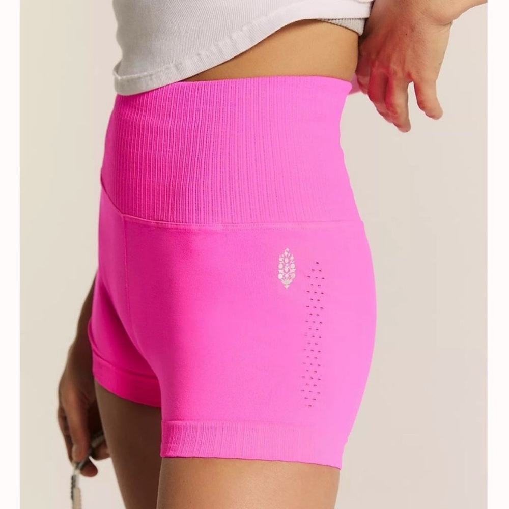 NWOT FP Movement by Free People Neon Pink Athletic Shorts